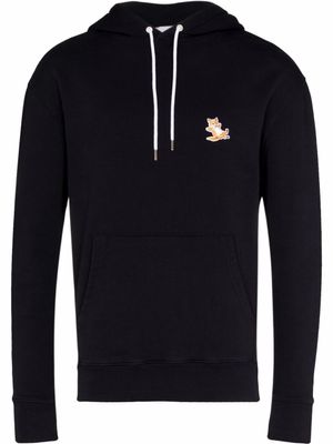 Maison Kitsuné hoodie Chillax Fox à lien de resserrage - Noir