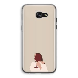 I drink wine: Samsung Galaxy A5 (2017) Transparant Hoesje