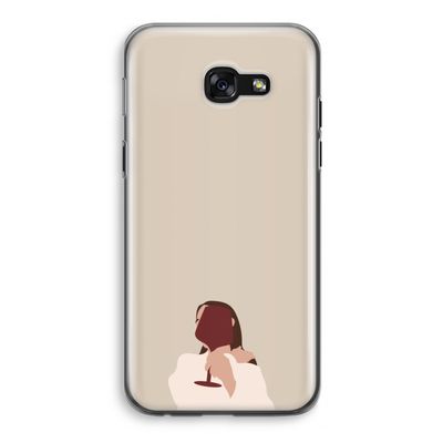 I drink wine: Samsung Galaxy A5 (2017) Transparant Hoesje