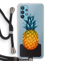Grote ananas: Samsung Galaxy A32 4G Transparant Hoesje met koord