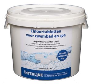 Interline Chloortabletten Long90 20gram/2,5kg