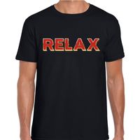 Fout RELAX t-shirt met 3D effect zwart voor heren 2XL  -