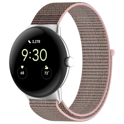 Google Pixel Watch Nylon Sport Loop Band - Pink Sand Google Pixel Watch Nylon Sport Loop Band - Pink Sand
