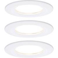 Paulmann Nova Inbouwlamp voor badkamer Set van 3 stuks LED LED 18 W IP44 Wit (mat)