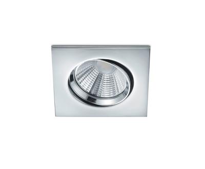 Trio Led inbouwspotPamir Square 5,5w - 3000K - 8,5cm chroom - 650410106