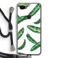 Lange bladeren: Pixel 3a Transparant Hoesje met koord