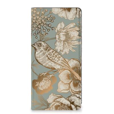 Smart Cover voor OPPO Reno8 T 4G Vintage Bird Flowers