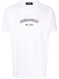 DSQUARED2 t-shirt en coton à logo imprimé - Blanc