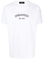 DSQUARED2 t-shirt en coton à logo imprimé - Blanc - thumbnail