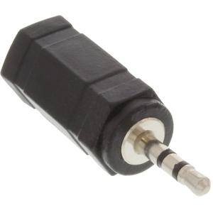 InLine 99308 tussenstuk voor kabels 2.5mm jack male 3.5mm Zwart