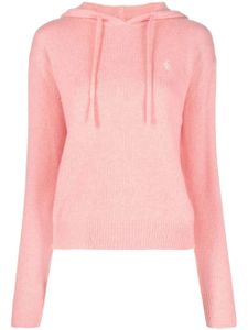 Sporty & Rich hoodie en cachemire à logo brodé - Rose