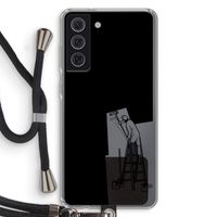 Musketon Painter: Samsung Galaxy S21 FE Transparant Hoesje met koord