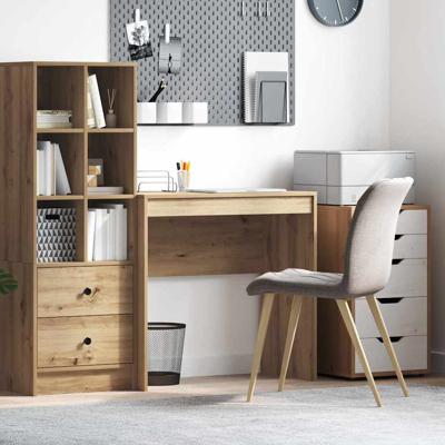 Bureau artisanaal eikenkleurig 80 x 40 x 76 cm Bewerkt hout
