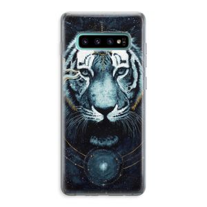 Darkness Tiger: Samsung Galaxy S10 Plus Transparant Hoesje