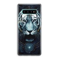 Darkness Tiger: Samsung Galaxy S10 Plus Transparant Hoesje