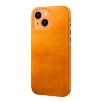 Casecentive Leren Back case iPhone 14 Pro tan - 8720153795654