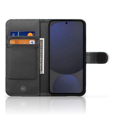 Samsung Galaxy S24 FE | Book Style Case | Wood Blue