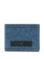 Moschino portefeuille en jean à logo - Bleu