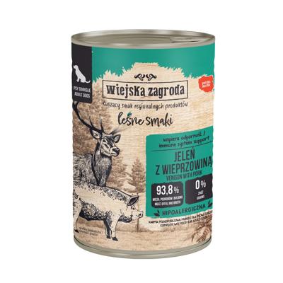 WIEJSKA ZAGRODA Forest Flavours Venison with pork - natvoer voor honden - 400g