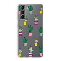 Sanseveria: Samsung Galaxy S21 Transparant Hoesje