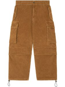 Alanui pantalon cargo en velours côtelé - Marron