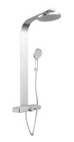 Schutte SAMOA RAIN douchesysteem met thermostatisch planchet | chroom-licht grijs
 - 60570 60570