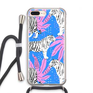 Tijger: iPhone 7 PLUS Transparant Hoesje met koord