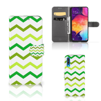 Samsung Galaxy A50 | Telefoon Hoesje | Zigzag Groen