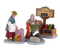 Fabric vendor, set of 3 - Lemax - thumbnail