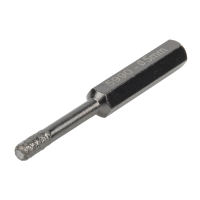 Wolfcraft Droogboor | Met diamant bestrooid | Zeskantschacht | Ø5mm | 1 stuk - 5990000