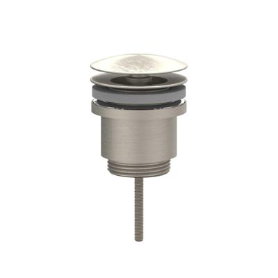 Design Afvoerplug IVY Always Open Geborsteld Nickel PVD