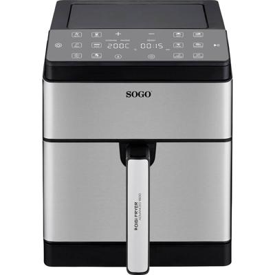 SOGO Human Technology Advanced 1800 Airfryer 8 l 1800 W Zwart, RVS