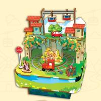 PlayfulMario Bergreis - Mountain City Travel met muziek 100 onderdelen Modelbouw Creatief & Educatief