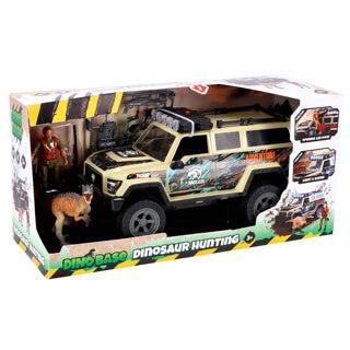 Dino Base Dinobase auto terreinwagen met dino en licht en geluid