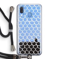Dakpannetjes: Samsung Galaxy A40 Transparant Hoesje met koord