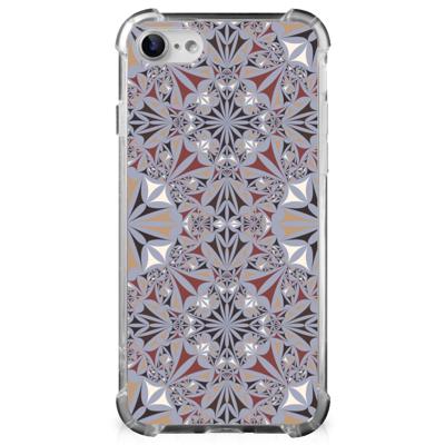 iPhone SE 2022/2020 | iPhone 8/7 Anti-Shock Hoesje Flower Tiles iPhone SE 2022/2020 | iPhone 8/7 Anti-Shock Hoesje Flower Tiles