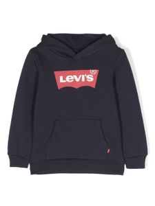 Levi's Kids hoodie en coton à logo imprimé - Bleu