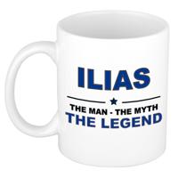 Ilias cadeau mok - man myth legend - naam koffiemok - 300 ml - collega - vaderdag
