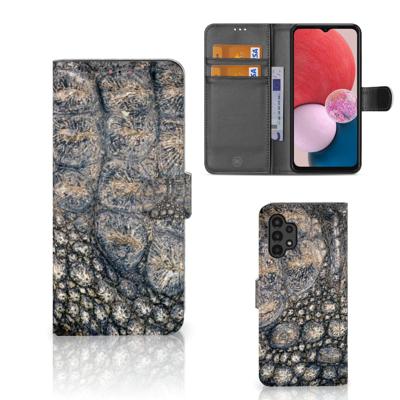Samsung Galaxy A13 (4G) | Telefoonhoesje | Met pasjeshouder | Krokodillenprint