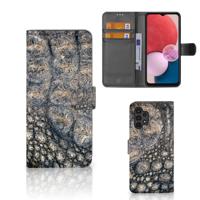 Samsung Galaxy A13 (4G) | Telefoonhoesje | Met pasjeshouder | Krokodillenprint