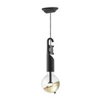 Move Me hanglamp Twist - zwart / Sphere 5,5W - goud - thumbnail