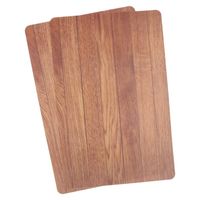 2x Placemats bruine hout print 44 cm