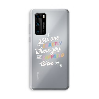 Right Place: Huawei P40 Transparant Hoesje