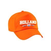 Nederland / Holland landen pet / baseball cap oranje kinderen - thumbnail