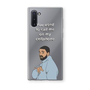 Hotline bling: Samsung Galaxy Note 10 Transparant Hoesje