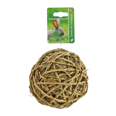 Boon Knaagdierspeelgoed Bal Bel Naturel Ø14cm