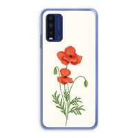 Red poppy: Xiaomi Redmi 9T Transparant Hoesje