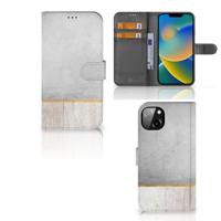 iPhone 14 Plus | Book Style Case | Wood Concrete
