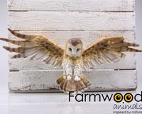 Uil wandhanger 55x13x24 cm - Farmwood Animals