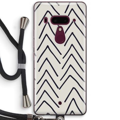 Marrakech Arrows: HTC U12+ Transparant Hoesje met koord